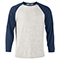 J29:OATMEAL HEATHER/NAVY HEATHER