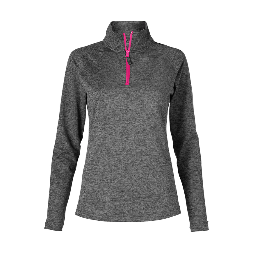 J91:GREY HEATHER/NEON PINK