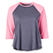 90F:GREY HEATHER/NEON PINK