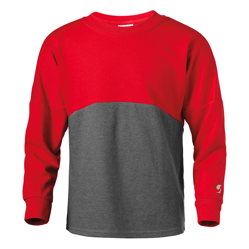 J98:RED/GREY HEATHER