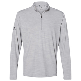 Adidas - Lightweight Mélange Quarter-Zip Pullover - A475: AD-A475