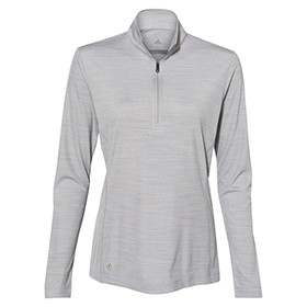 Adidas - Women's Lightweight Mélange Quarter-Zip Pullover - A476: AD-A476