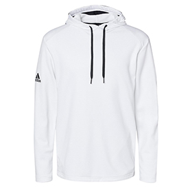 Adidas - Textured Mixed Media Hooded Sweatshirt - A530: AD-A530
