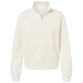 Alternative - Women's Eco-Cozy Fleece Mock Neck Quarter-Zip Sweatshirt - 8808PF: AL-8808PF