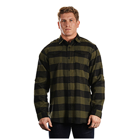 Burnside Men's Plaid Flannel Shirt: BU-8210