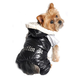 Ruffin It Dog Snowsuit Harness  Black and Gray : DD-2099