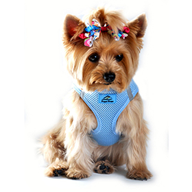 American River Solid Ultra Choke Free Dog Harness  Light Blue: DD-58591