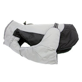 Alpine AllWeather Dog Coat  Black and Gray: DD-65162