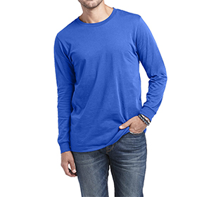 Delta Soft Adult Soft Spun Long Sleeve Tee: DE-12640