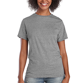 Delta Ringspun Adult Snow Heather Tee - New Updated Fit: DE-14600L