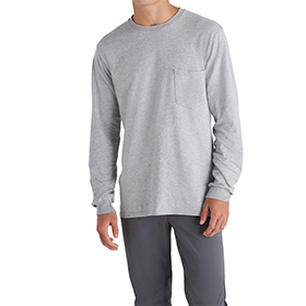 Delta Magnum Weight Adult 6.0 oz Long Sleeve Pocket Tee: DE-64732L