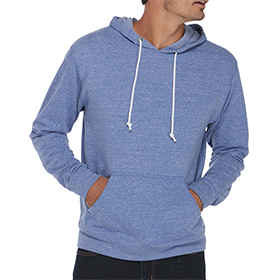 Delta Fleece Adult Snow Heather French Terry Hoodie: DE-94200