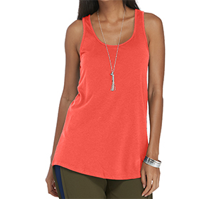 Delta Platinum Ladies CVC Flowy Tank: DE-P506C