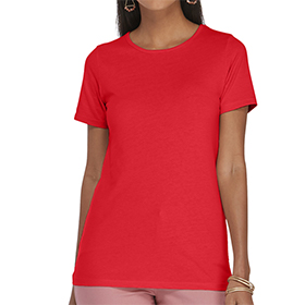 Delta Platinum Ladies CVC Short Sleeve Crew Neck Tee: DE-P513C