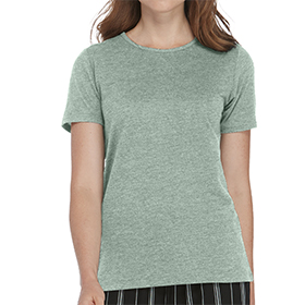 Delta Platinum Ladies Tri-Blend Short Sleeve Crew Neck Tee: DE-P513T