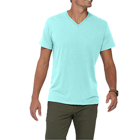 Delta Platinum Adult CVC Short Sleeve V-Neck Tee: DE-P602C