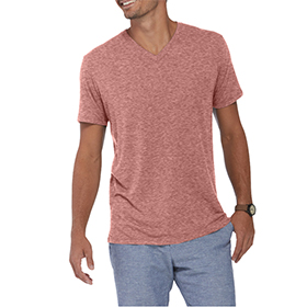 Delta Platinum Adult Tri-Blend Short Sleeve V-Neck Tee: DE-P602T