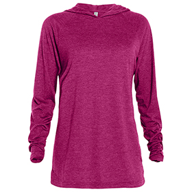 Delta Platinum Adult Tri-Blend Raglan Hoodie: DE-P909T