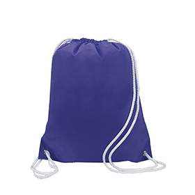 Liberty Bags White Drawstring Backpack: LI-8887