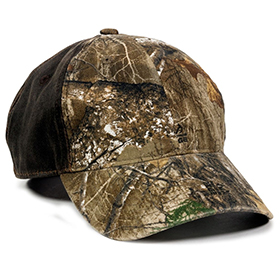 Outdoor Cap Weathered Cotton with Camo Cap: OU-HPC305