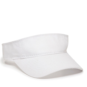 Outdoor Cap Premium Cotton Twill Visor: OU-PCTV100