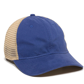 Outdoor Cap Tea-Stained Mesh Back Hat: OU-PWT200M