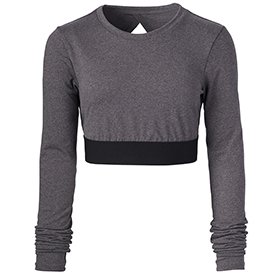 Soffe Womens Grace Long Sleeve Crop Top: SO-1231V