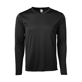 Soffe Adult Long Sleeve V-Neck Tee: SO-1538MU