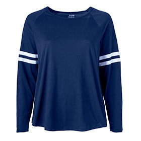 Soffe Curves Fan Crew Neck Long Sleeve Tee: SO-3056C