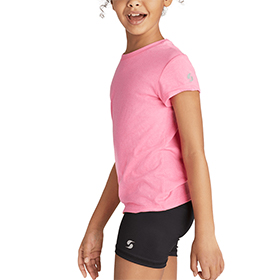 Soffe Girls Short Sleeve Crew Neck Tee: SO-6560G