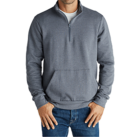 Soffe Adult Adult Solid Mock Neck Quarter Zip: SO-7310M