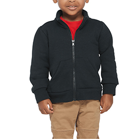 Soffe Toddler Full Zip Mock Neck Sweatshirt: SO-9310T