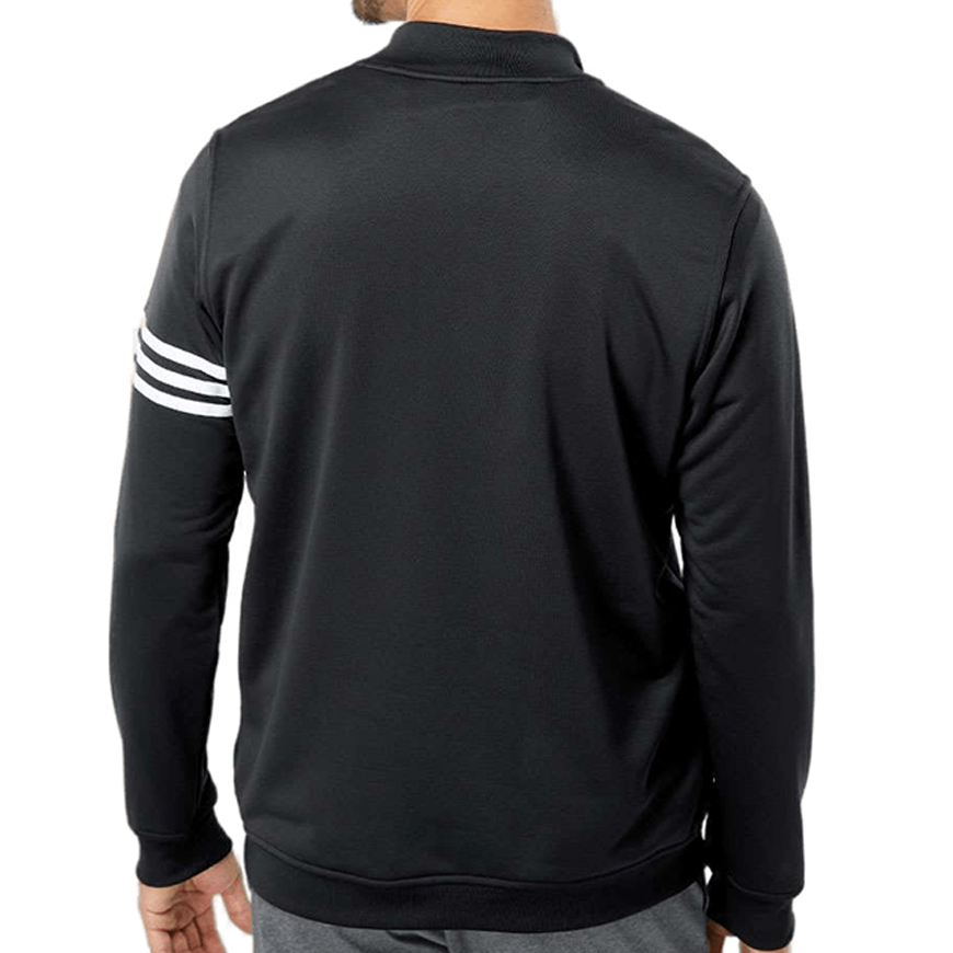 Adidas - 3-Stripes French Terry Quarter-Zip Pullover - A190: AD-A190V3