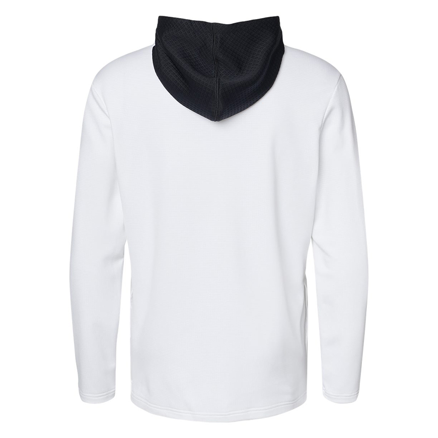 Adidas - Textured Mixed Media Hooded Sweatshirt - A530: AD-A530V3