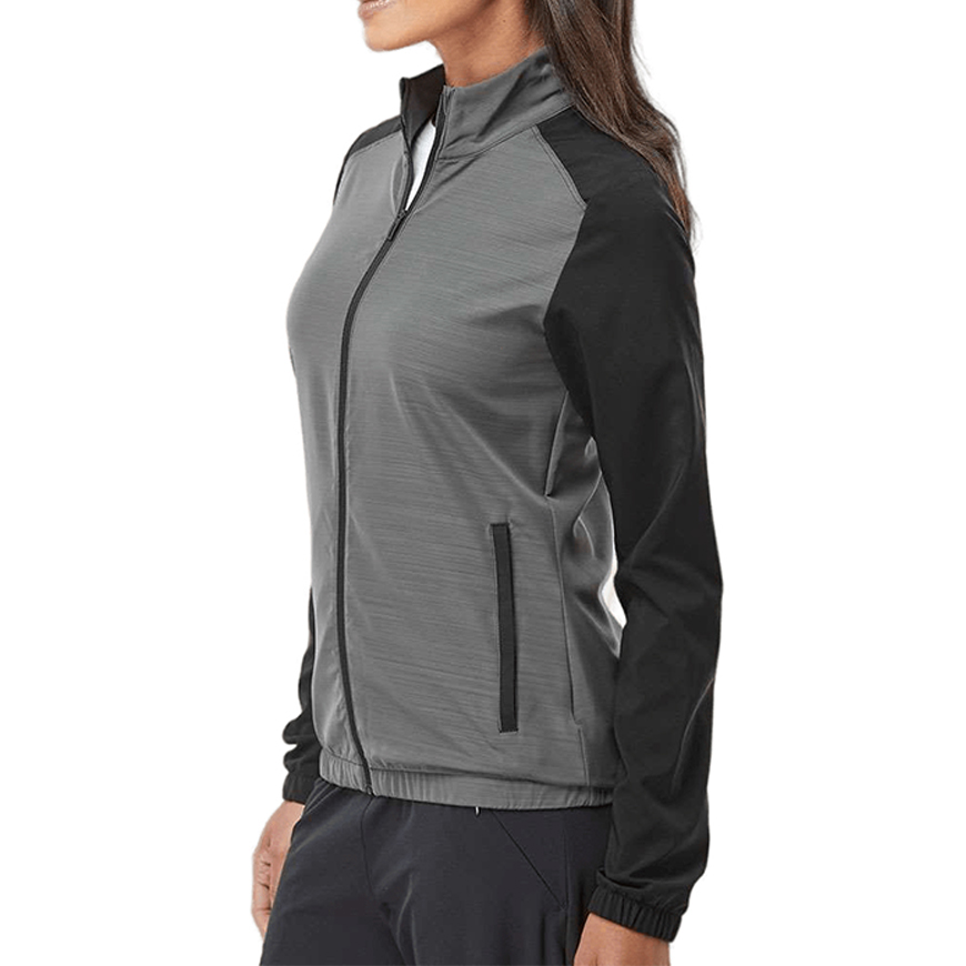 Adidas - Women's Heather Block Full-Zip Wind Jacket - A547: AD-A547V1