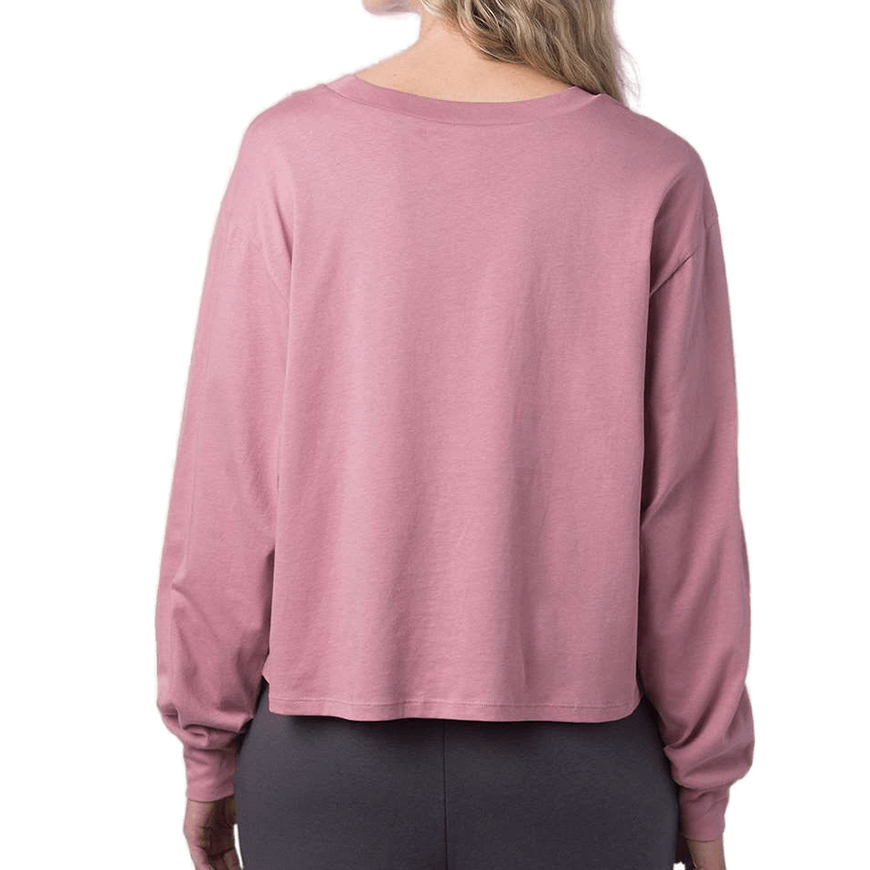 Alternative - Women's Cotton Jersey Long Sleeve Crop Tee - 1176: AL-1176V3