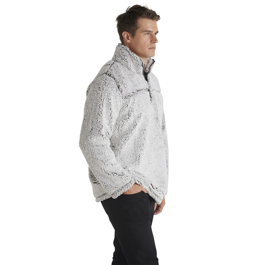 Burnside 1/4 Zip Sherpa Pullover Jacket: BU-3050V1