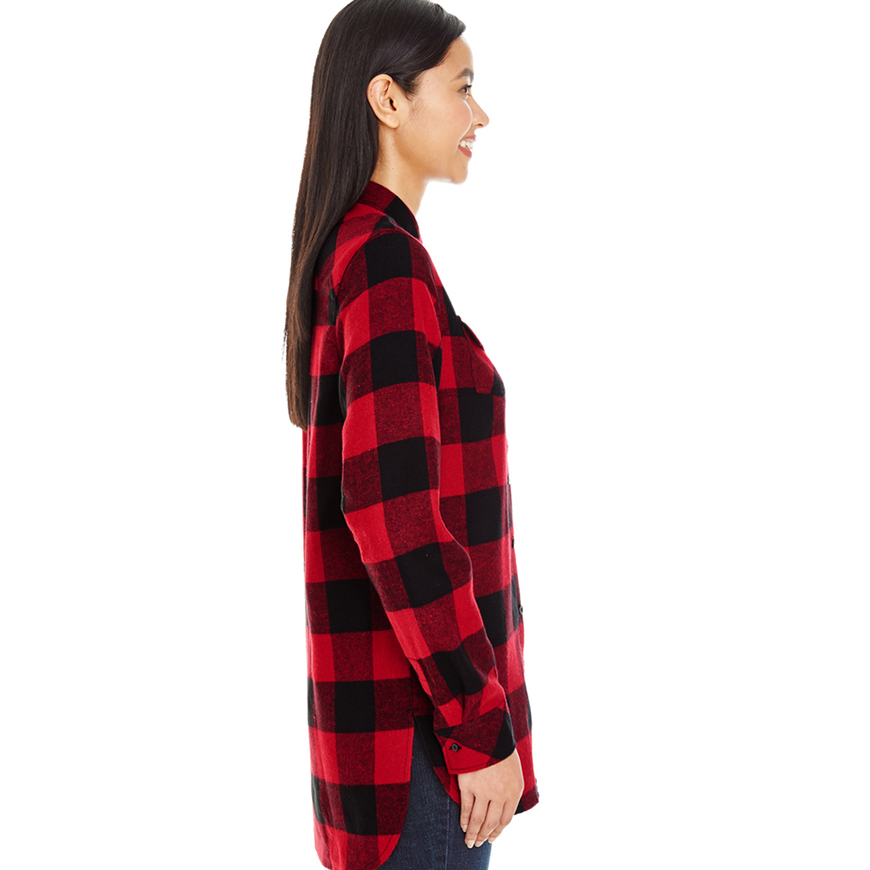 Burnside Ladies' Plaid Flannel Shirt: BU-5210V1