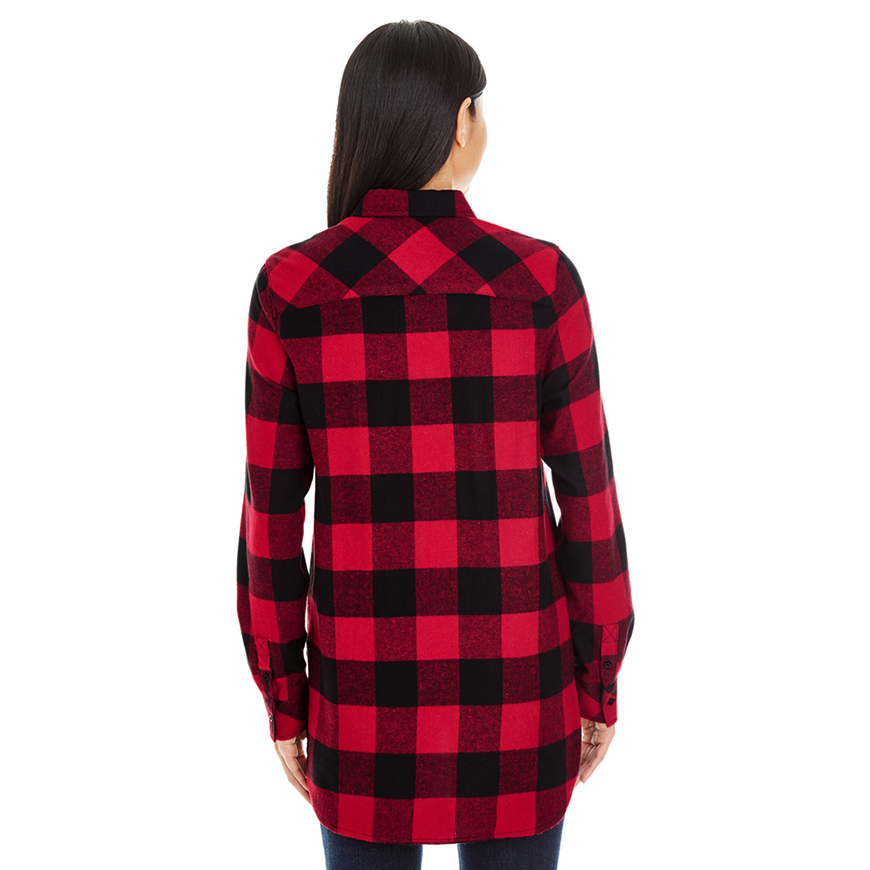 Burnside Ladies' Plaid Flannel Shirt: BU-5210V3