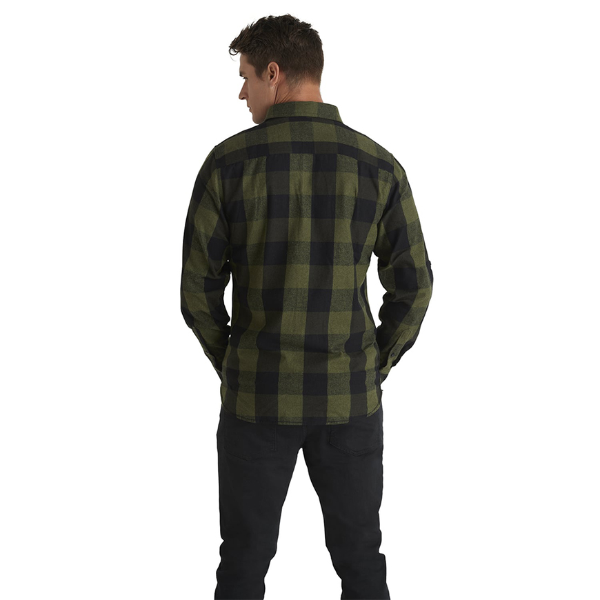 Burnside Men's Plaid Flannel Shirt: BU-8210V3