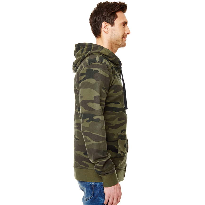 Burnside Camo Full-Zip Hoodie: BU-8615V1