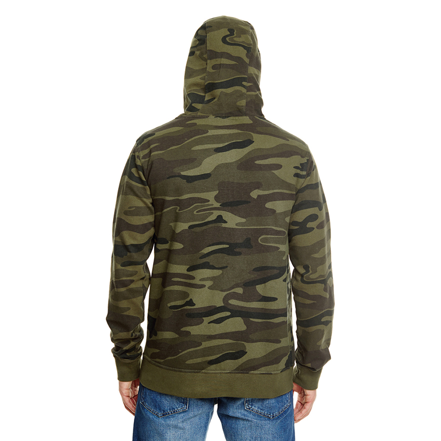 Burnside Camo Full-Zip Hoodie: BU-8615V3