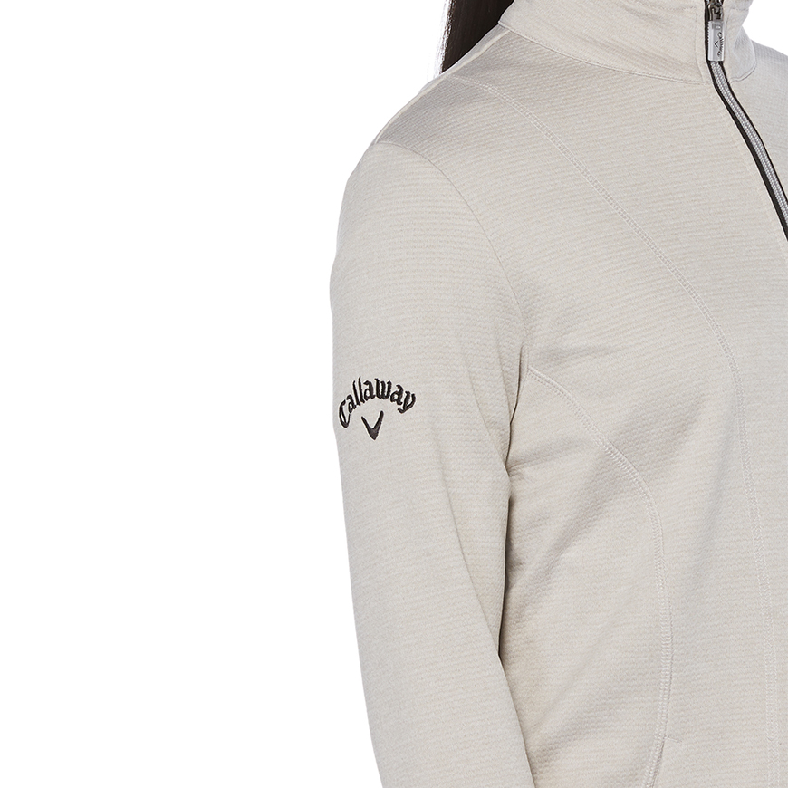 Callaway Ladies' Full Zip Waffle Fleece Jacket: CA-CGW510V4