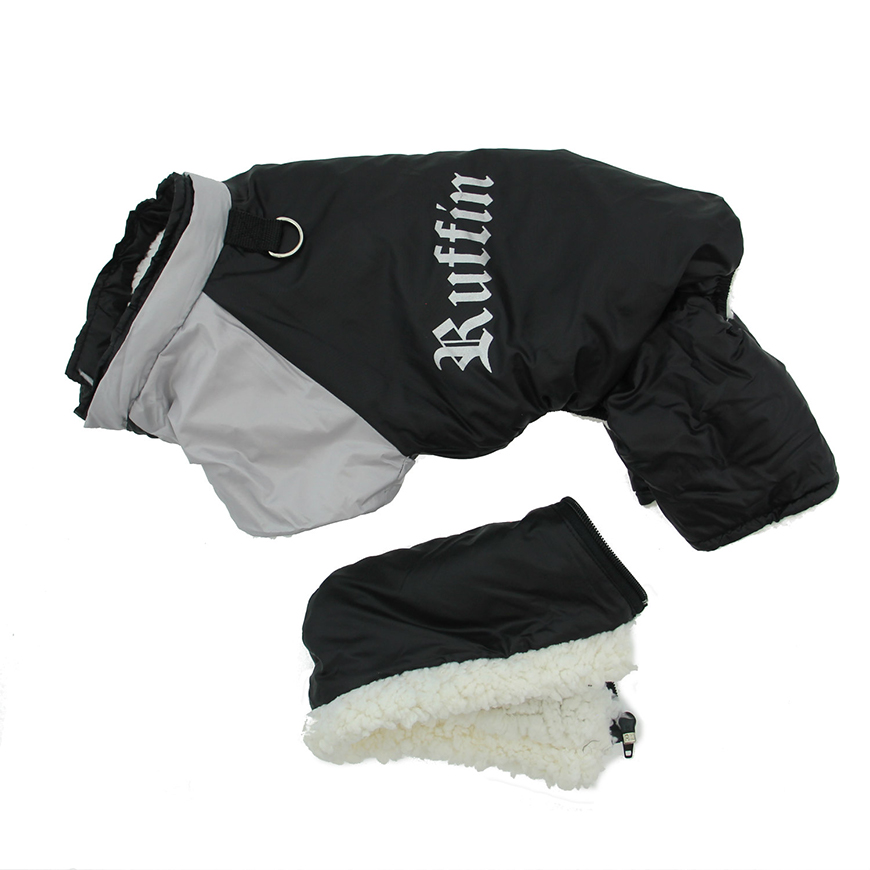 Ruffin It Dog Snowsuit Harness  Black and Gray : DD-2099V1