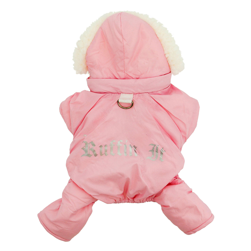 Ruffin It Dog Snowsuit Harness  Pink : DD-2100V1