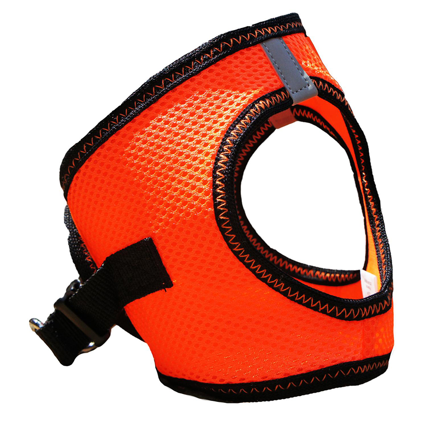 American River Top Stitch Dog Harness  Iridescent Orange: DD-60774V3
