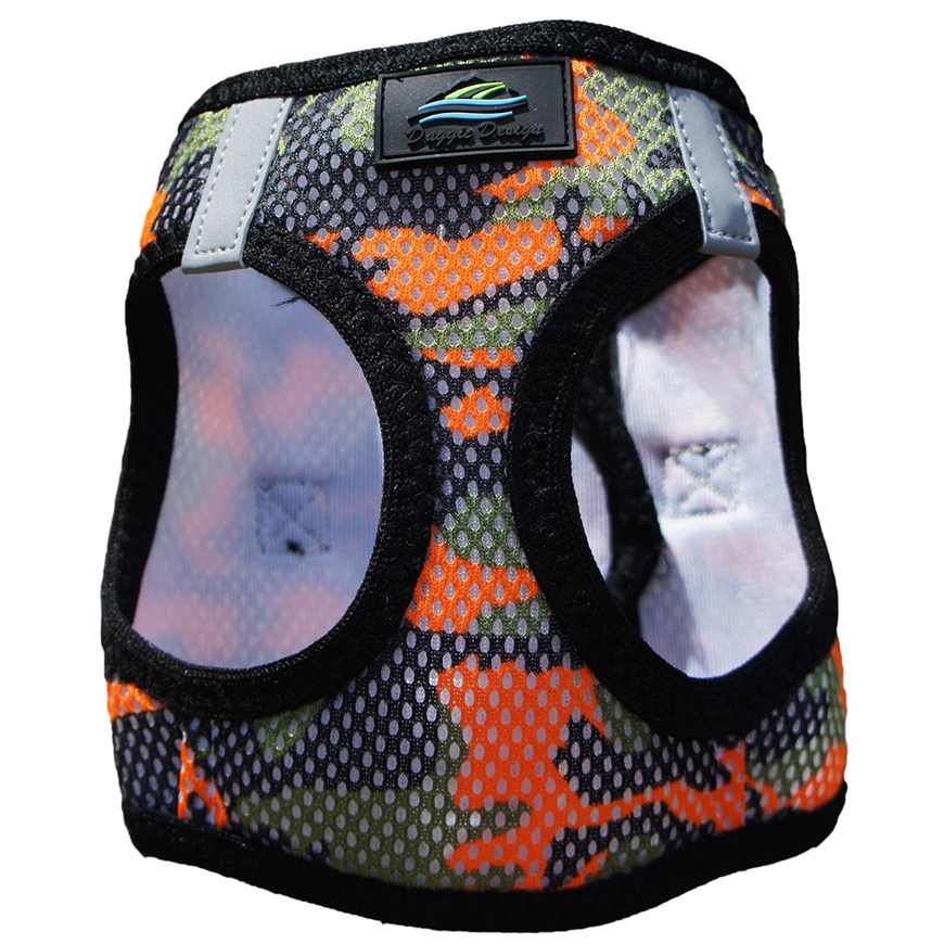 American River Choke Free Dog Harness Camouflage Collection  Orange Camo: DD-60944V1