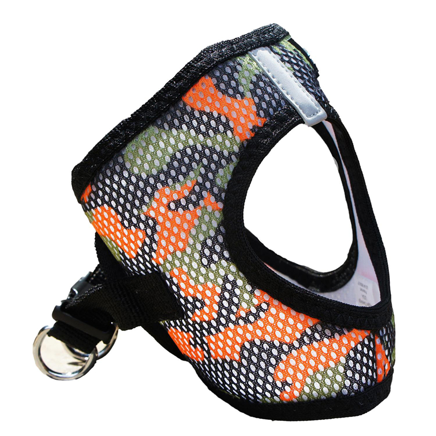 American River Choke Free Dog Harness Camouflage Collection  Orange Camo: DD-60944V3