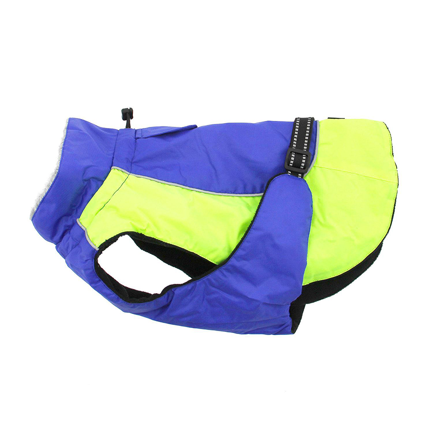 Alpine AllWeather Dog Coat  Blue and Green: DD-65166V3