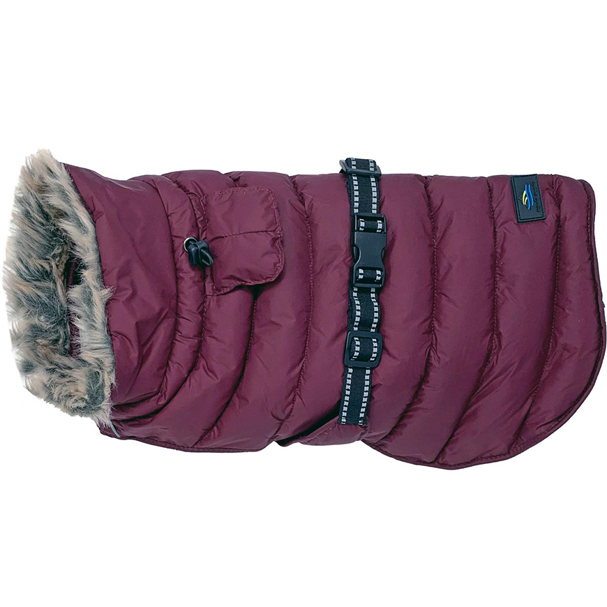 Alpine Extreme Weather Puffer Coat  Burgundy: DD-68222V1